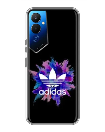 Чехол для TECNO POVA 4 (LG7n) с картинкой «Взрыв красок Adidas»
