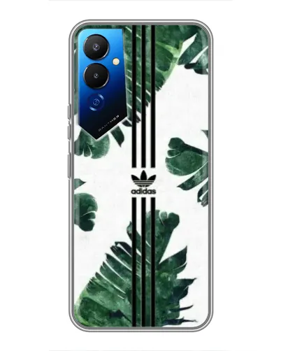 Чехол для TECNO POVA 4 (LG7n) с картинкой «Пальмовые листья адидас»