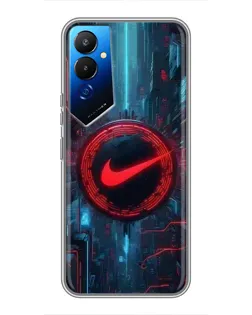 Чехол для TECNO POVA 4 (LG7n) с картинкой «Техногенный стиль Nike»