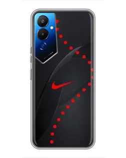 Чехол для TECNO POVA 4 (LG7n) с картинкой «Абстрактный дизайн Nike»