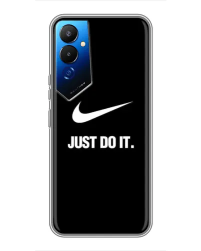 Чехол для TECNO POVA 4 (LG7n) с картинкой «Классический принт Nike» Чехол для TECNO POVA 4 (LG7n) с картинкой «Классический принт Nike»