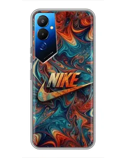 Чехол для TECNO POVA 4 (LG7n) с картинкой «Nike в абстракции»