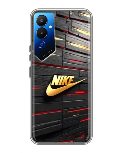 Чехол для TECNO POVA 4 (LG7n) с картинкой «Золотой Nike на металле» Чехол для TECNO POVA 4 (LG7n) с картинкой «Золотой Nike на металле»