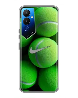 Чехол для TECNO POVA 4 (LG7n) с картинкой «Теннисные мячи Найк»