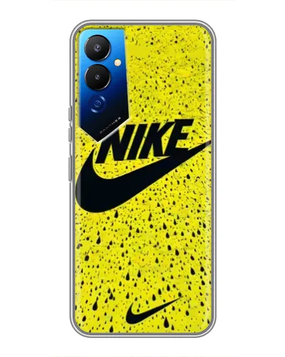 Чехол для TECNO POVA 4 (LG7n) с картинкой «Желтый текстурный Nike» Чехол для TECNO POVA 4 (LG7n) с картинкой «Желтый текстурный Nike»