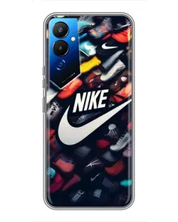 Чехол для TECNO POVA 4 (LG7n) с картинкой «Коллекция кроссовок Nike»