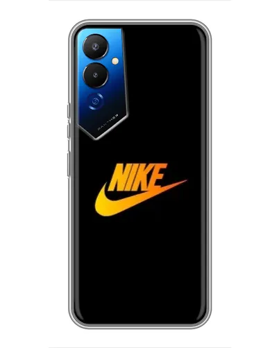 Чехол для TECNO POVA 4 (LG7n) с картинкой «Золотой логотип Nike»
