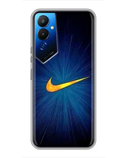 Чехол для TECNO POVA 4 (LG7n) с картинкой «Синий пульс Nike»