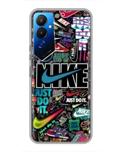 Чехол для TECNO POVA 4 (LG7n) с картинкой «Яркий коллаж Nike»