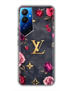Чехол для TECNO POVA 4 (LG7n) с картинкой «Цветочный Louis Vuitton»