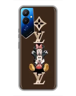 Чехол для TECNO POVA 4 (LG7n) с картинкой «LV и Микки Маус»