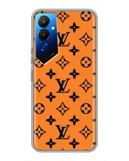 Чехол для TECNO POVA 4 (LG7n) с картинкой «Оранжевый стиль LV»