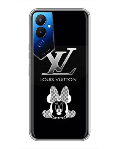 Чехол для TECNO POVA 4 (LG7n) с картинкой «LV и Минни Маус»