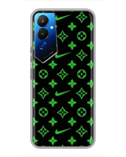 Чехол для TECNO POVA 4 (LG7n) с картинкой «Неоновый принт LV»