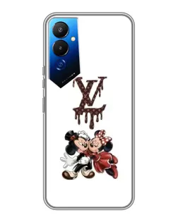 Чехол для TECNO POVA 4 (LG7n) с картинкой «LV и Микки Маус»