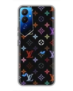 Чехол для TECNO POVA 4 (LG7n) с картинкой «Цветная монограмма LV»