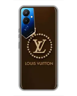 Чехол для TECNO POVA 4 (LG7n) с картинкой «LV — золотая печать»