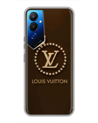 Чехол для TECNO POVA 4 (LG7n) с картинкой «LV — золотая печать»