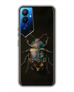Чехол для TECNO POVA 4 (LG7n) с картинкой «LV — мраморный принт»