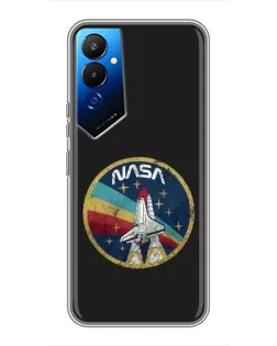 Чехол для TECNO POVA 4 (LG7n) с картинкой «NASA — эмблема миссии»