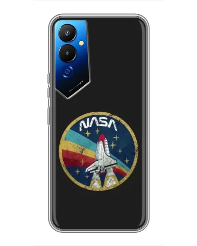 Чохол для TECNO POVA 4 (LG7n) з картинкою «NASA — емблема місії»