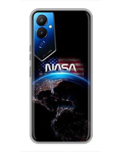 Чохол для TECNO POVA 4 (LG7n) з картинкою «Земля з космосу NASA»