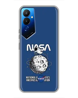 Чохол для TECNO POVA 4 (LG7n) з картинкою «NASA — місячна місія»