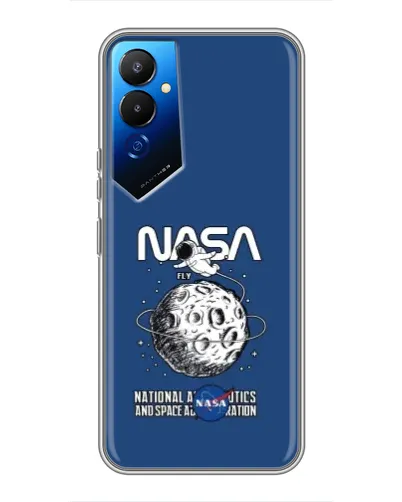 Чохол для TECNO POVA 4 (LG7n) з картинкою «NASA — місячна місія»