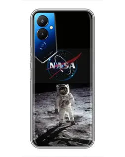 Чохол для TECNO POVA 4 (LG7n) з картинкою «Астронавт на Місяці»