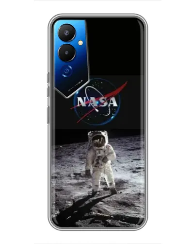 Чохол для TECNO POVA 4 (LG7n) з картинкою «Астронавт на Місяці»