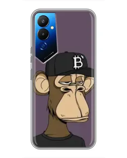 Чехол для TECNO POVA 4 (LG7n) с картинкой «Bored Ape в кепке»