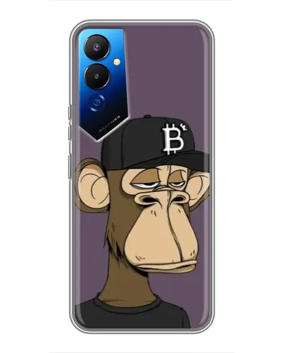 Чехол для TECNO POVA 4 (LG7n) с картинкой «Bored Ape в кепке» Чехол для TECNO POVA 4 (LG7n) с картинкой «Bored Ape в кепке»