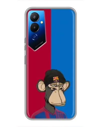 Чехол для TECNO POVA 4 (LG7n) с картинкой «Bored Ape — фанат Барсы» Чехол для TECNO POVA 4 (LG7n) с картинкой «Bored Ape — фанат Барсы»
