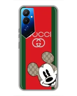 Чехол для TECNO POVA 4 (LG7n) с картинкой «Gucci — полосы и Микки»