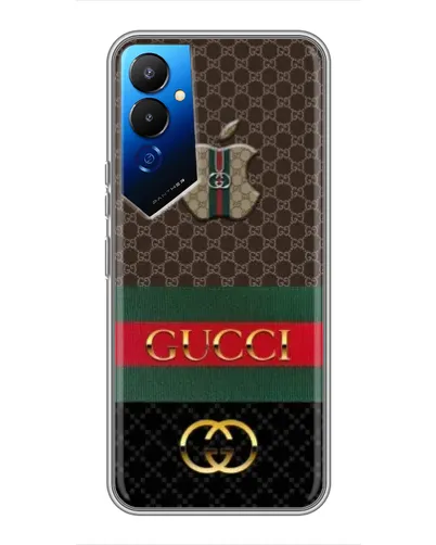 Чехол для TECNO POVA 4 (LG7n) с картинкой «Gucci — брендированный десерт» Чехол для TECNO POVA 4 (LG7n) с картинкой «Gucci — брендированный десерт»