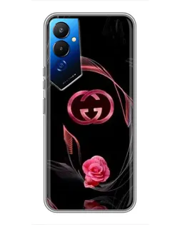 Чехол для TECNO POVA 4 (LG7n) с картинкой «Gucci — неоновая роза»