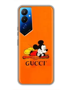 Чехол для TECNO POVA 4 (LG7n) с картинкой «Микки Маус Gucci — оранж»