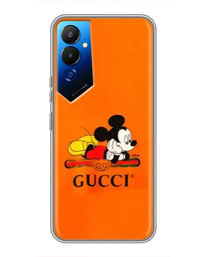 Чехол для TECNO POVA 4 (LG7n) с картинкой «Микки Маус Gucci — оранж» Чехол для TECNO POVA 4 (LG7n) с картинкой «Микки Маус Gucci — оранж»