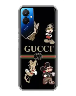 Чохол для TECNO POVA 4 (LG7n) з картинкою «Gucci — герої Disney та монограма»