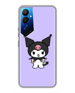 Чехол для TECNO POVA 4 (LG7n) с картинкой «Kuromi — нежный фиолетовый»