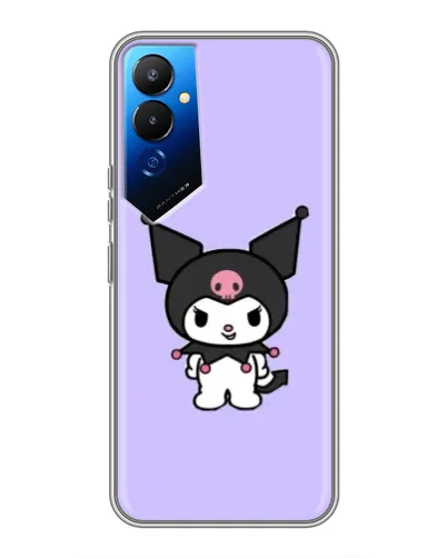 Чехол для TECNO POVA 4 (LG7n) с картинкой «Kuromi — нежный фиолетовый» Чехол для TECNO POVA 4 (LG7n) с картинкой «Kuromi — нежный фиолетовый»
