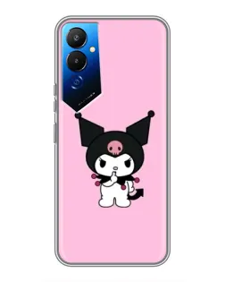 Чехол для TECNO POVA 4 (LG7n) с картинкой «Kuromi — розовая нежность»