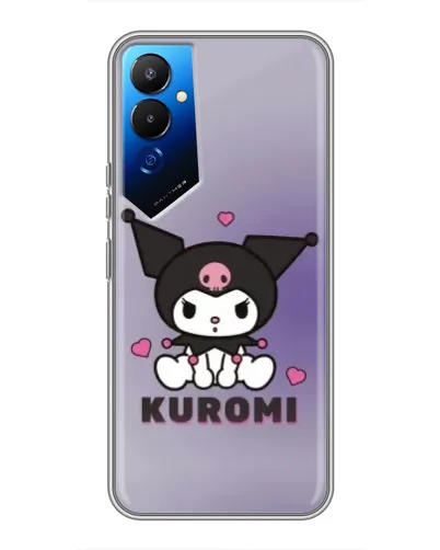 Чехол для TECNO POVA 4 (LG7n) с картинкой «Kuromi — фиолетовый арт» Чехол для TECNO POVA 4 (LG7n) с картинкой «Kuromi — фиолетовый арт»