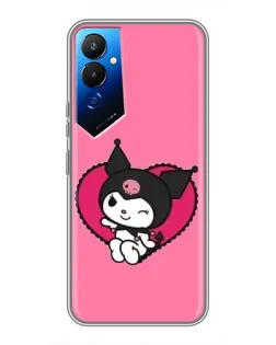 Чехол для TECNO POVA 4 (LG7n) с картинкой «Kuromi — любовь в сердце»