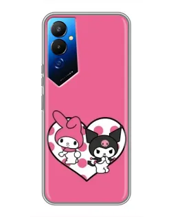 Чехол для TECNO POVA 4 (LG7n) с картинкой «Kuromi и My Melody»