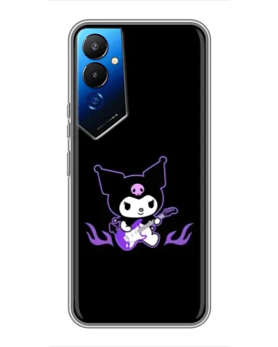 Чехол для TECNO POVA 4 (LG7n) с картинкой «Электрическая Kuromi» Чехол для TECNO POVA 4 (LG7n) с картинкой «Электрическая Kuromi»