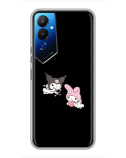 Чехол для TECNO POVA 4 (LG7n) с картинкой «My Melody и Kuromi»