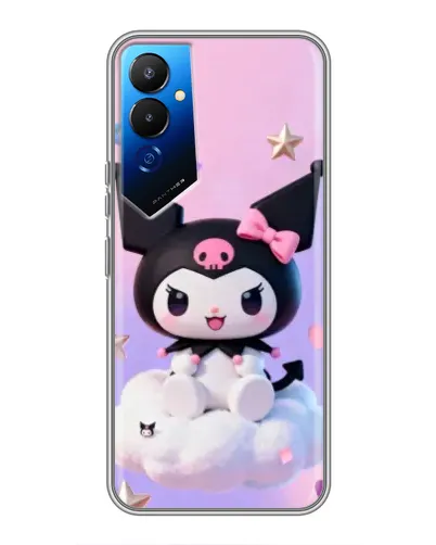 Чехол для TECNO POVA 4 (LG7n) с картинкой «Рок-звезда Kuromi» Чехол для TECNO POVA 4 (LG7n) с картинкой «Рок-звезда Kuromi»