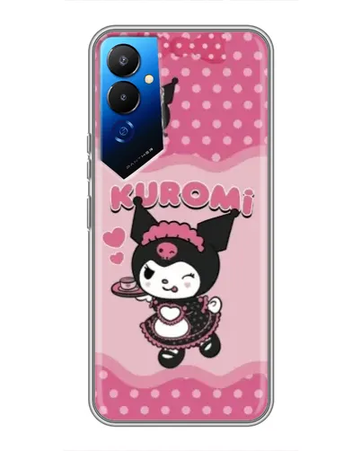 Чехол для TECNO POVA 4 (LG7n) с картинкой «Kuromi в очках» Чехол для TECNO POVA 4 (LG7n) с картинкой «Kuromi в очках»