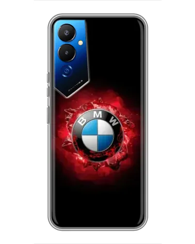 Чехол для TECNO POVA 4 (LG7n) с картинкой «Логотип BMW — вспышка» Чехол для TECNO POVA 4 (LG7n) с картинкой «Логотип BMW — вспышка»